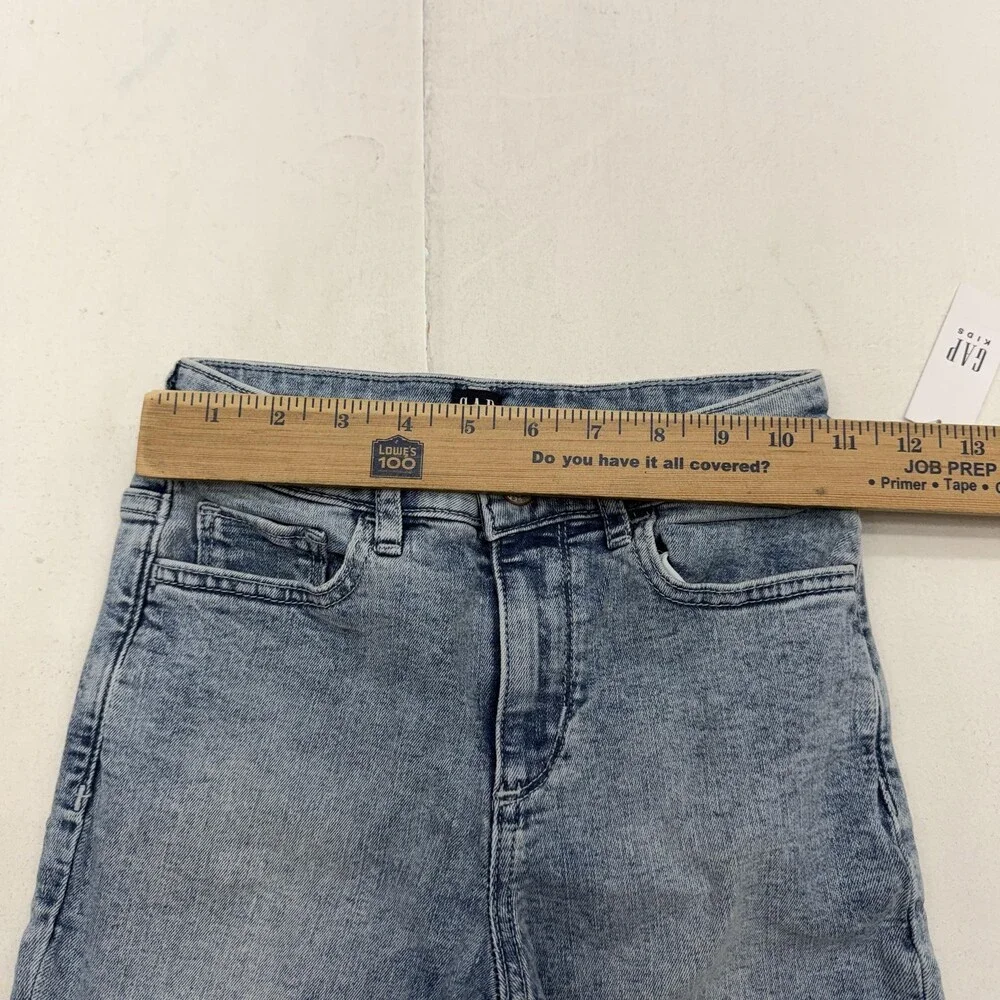 Gap Old Navy Outfit Set Girls 10 Blue Striped Tank Denim Jeans 2 Piece Casual